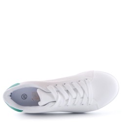 Women's faux leather sneaker