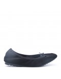 Faux suede ballet flat