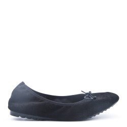 Faux suede ballet flat