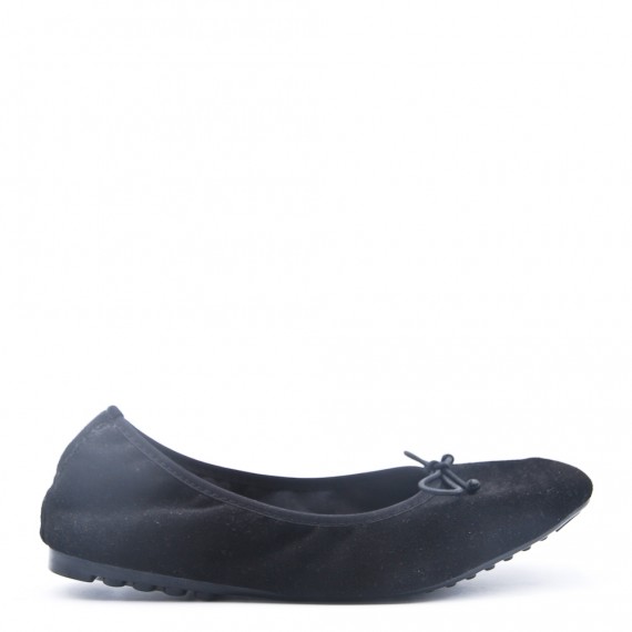 Faux suede ballet flat