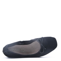 Faux suede ballet flat