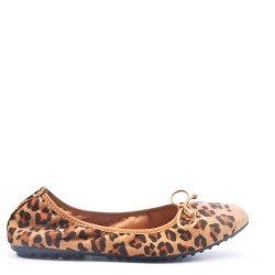 Faux suede ballet flat