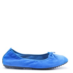 Faux suede ballet flat