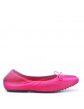 Faux suede ballet flat