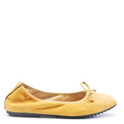 Faux suede ballet flat