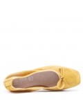 Faux suede ballet flat