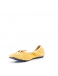 Faux suede ballet flat