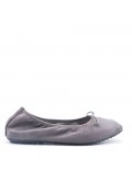 Faux suede ballet flat