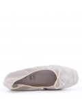 Faux suede ballet flat