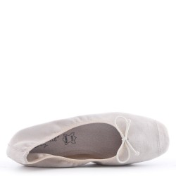 Faux suede ballet flat