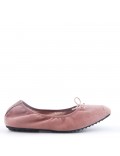 Faux suede ballet flat