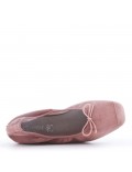 Faux suede ballet flat