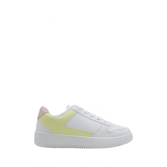 Women's faux leather sneaker