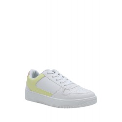 Women's faux leather sneaker