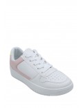 Women's faux leather sneaker