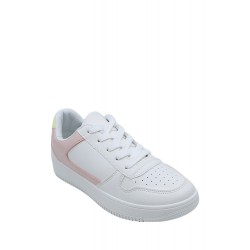 Women's faux leather sneaker