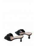 Faux leather heeled sandal