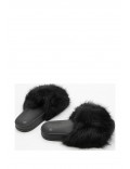 Slipper in mixed materials for women