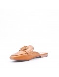 Women's flip flops in imitation leather