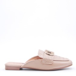 Women's flip flops in imitation leather