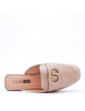 Women's flip flops in imitation leather