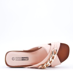 Grande Taille 38-43- Sandale en simili cuir