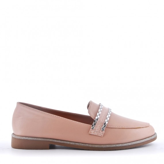 Mocassin en simili cuir pour femme