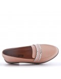 Mocassin en simili cuir pour femme