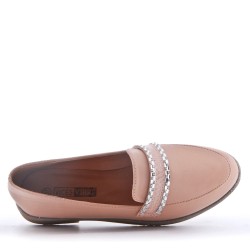 Mocassin en simili cuir pour femme