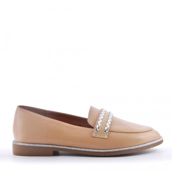 Mocassin en simili cuir pour femme