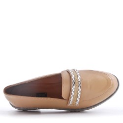 Mocassin en simili cuir pour femme