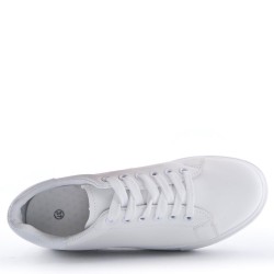 Women's faux leather sneaker