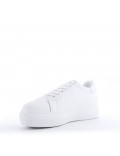 Women's faux leather sneaker