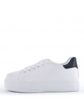 Women's faux leather sneaker