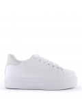 Women's faux leather sneaker