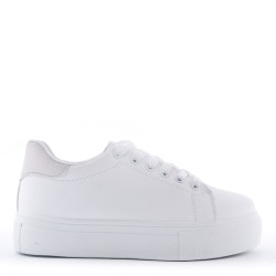 Basket en simili cuir pour femme