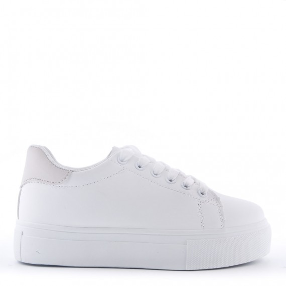 Women's faux leather sneaker