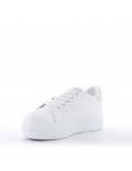 Women's faux leather sneaker