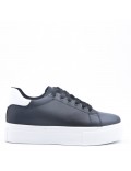 Women's faux leather sneaker