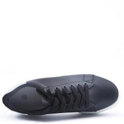 Women's faux leather sneaker