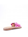 Slipper in mixed materials for women