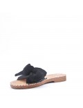 Slipper in mixed materials for women