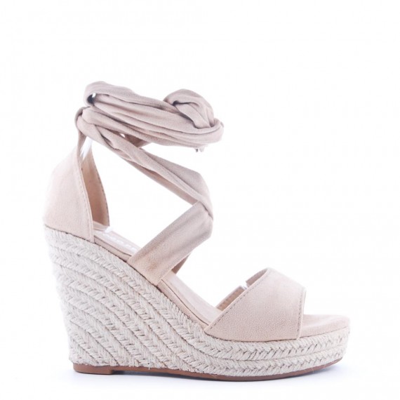 Espadrilles en simili daim pour femme