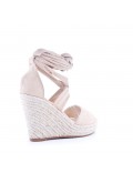 Faux suede espadrilles for women