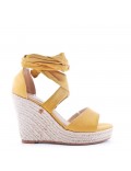 Faux suede espadrilles for women