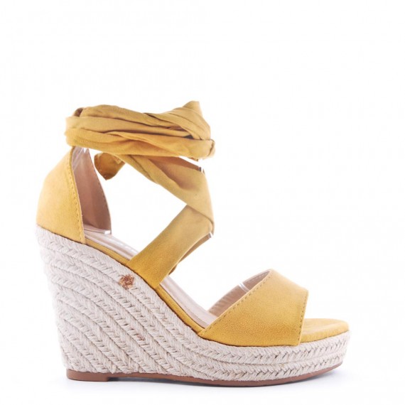 Faux suede espadrilles for women