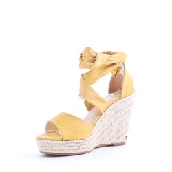 Faux suede espadrilles for women