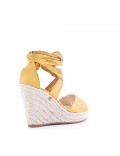 Faux suede espadrilles for women