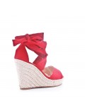 Faux suede espadrilles for women