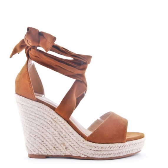 Faux suede espadrilles for women